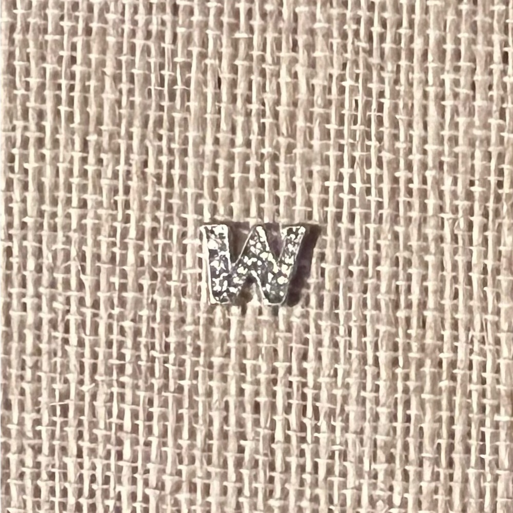 Silver Letter W
